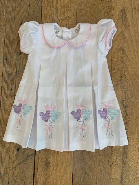 Mouse Balloon Embroidered Dress