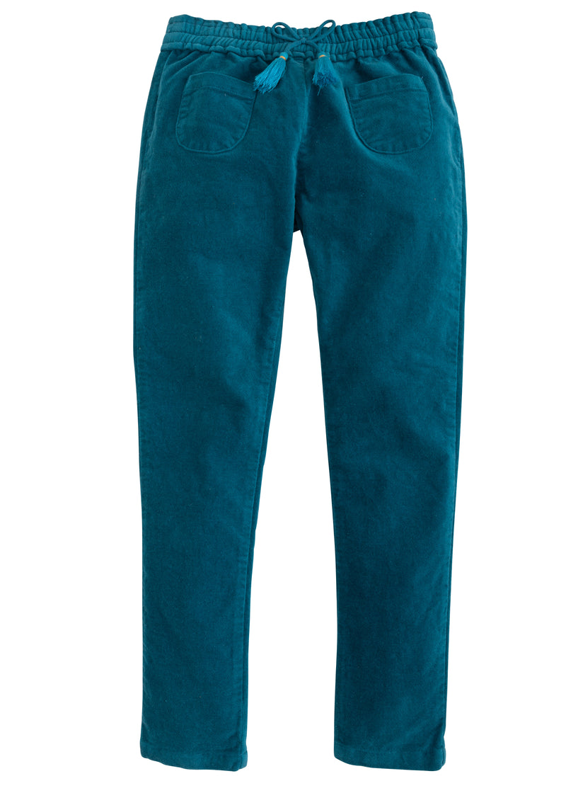 Pocket Pull on Pant- Turquoise