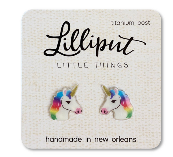 Unicorn Earrings - White
