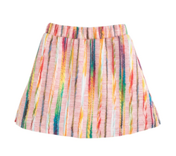 Mini Skirt- Pink Multi Wool
