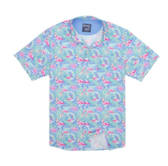 Shordees Summer Shirt- Flamingo