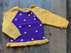 Purple & Gold Varsity Sweater