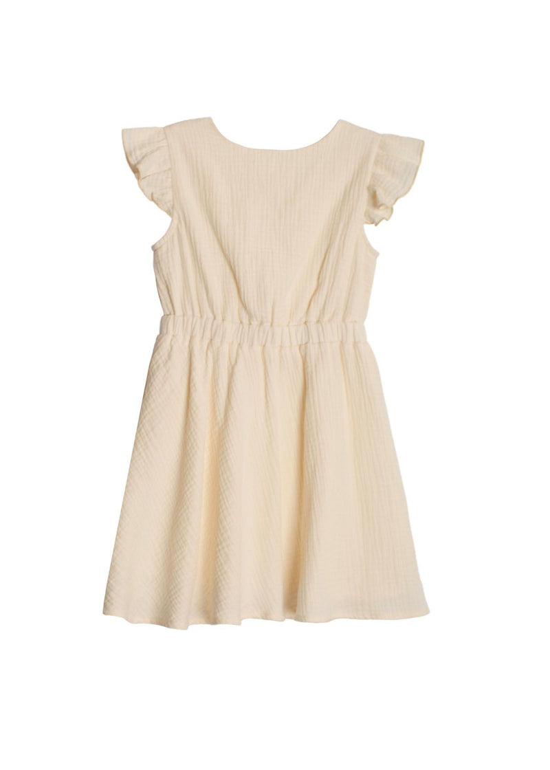 Kelli Gauze Dress- Ivory
