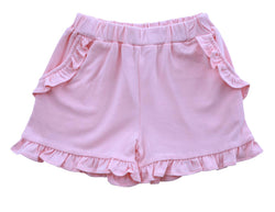 Knit Ruffle Shorts- Pink