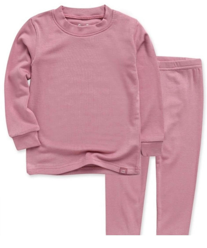 Tatum Pajama Set- Dark Pink