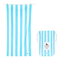 Tulum Blue Stripe Towel