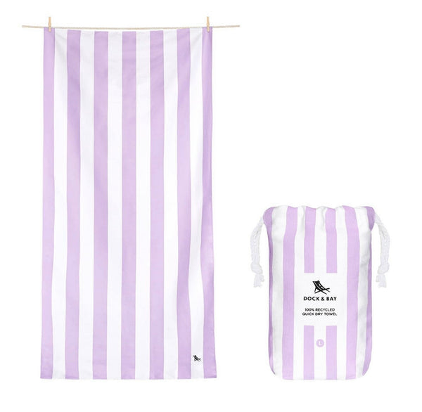 Lilac Stripe Towel