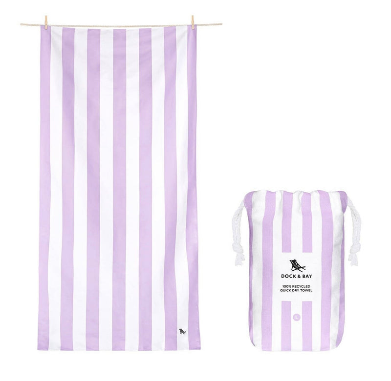 Lilac Stripe Towel