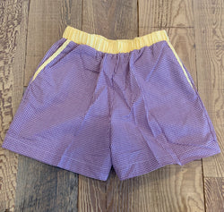 Purple Gingham Shorts