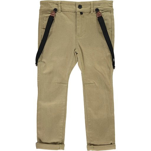 Woven Pants w/ removable suspenders