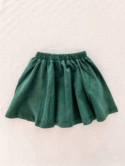 Camilla Skirt- Evergreen Mini Cord