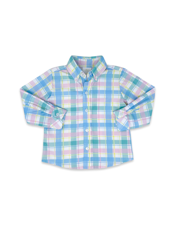 Brees Button Down- Easter plaid