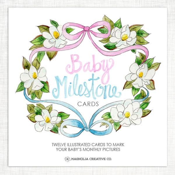 Milestone Card Set- Southern Baby