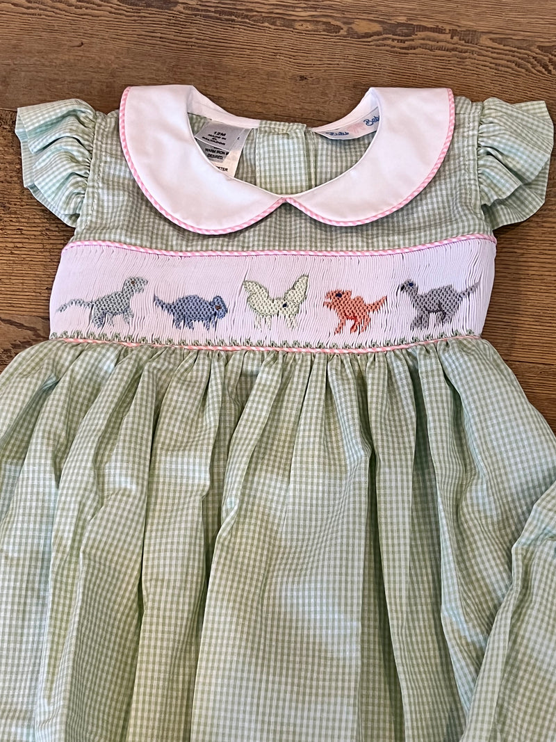 Dinosaur Embroidered Dress