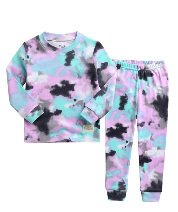 Tatum Pajama Set- Lavender Tie Dye
