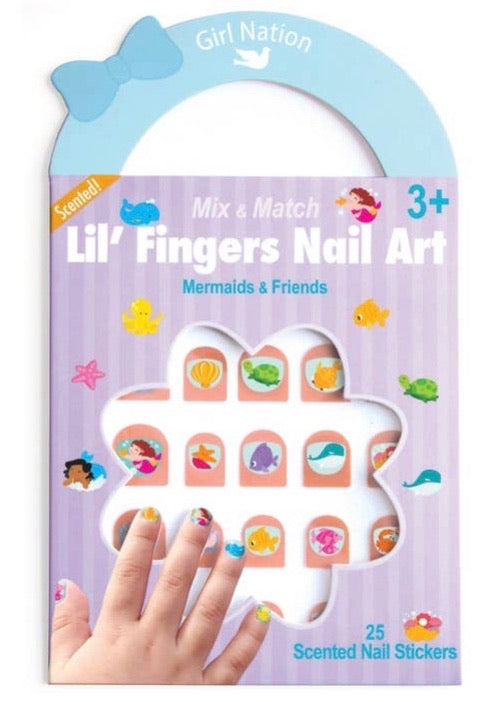 Lil Fingers Nail Art- Mermaid & Friends